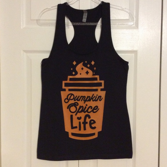 Pumpkin Spice Life Novelty Racerback Tank XL - Picture 4 of 9